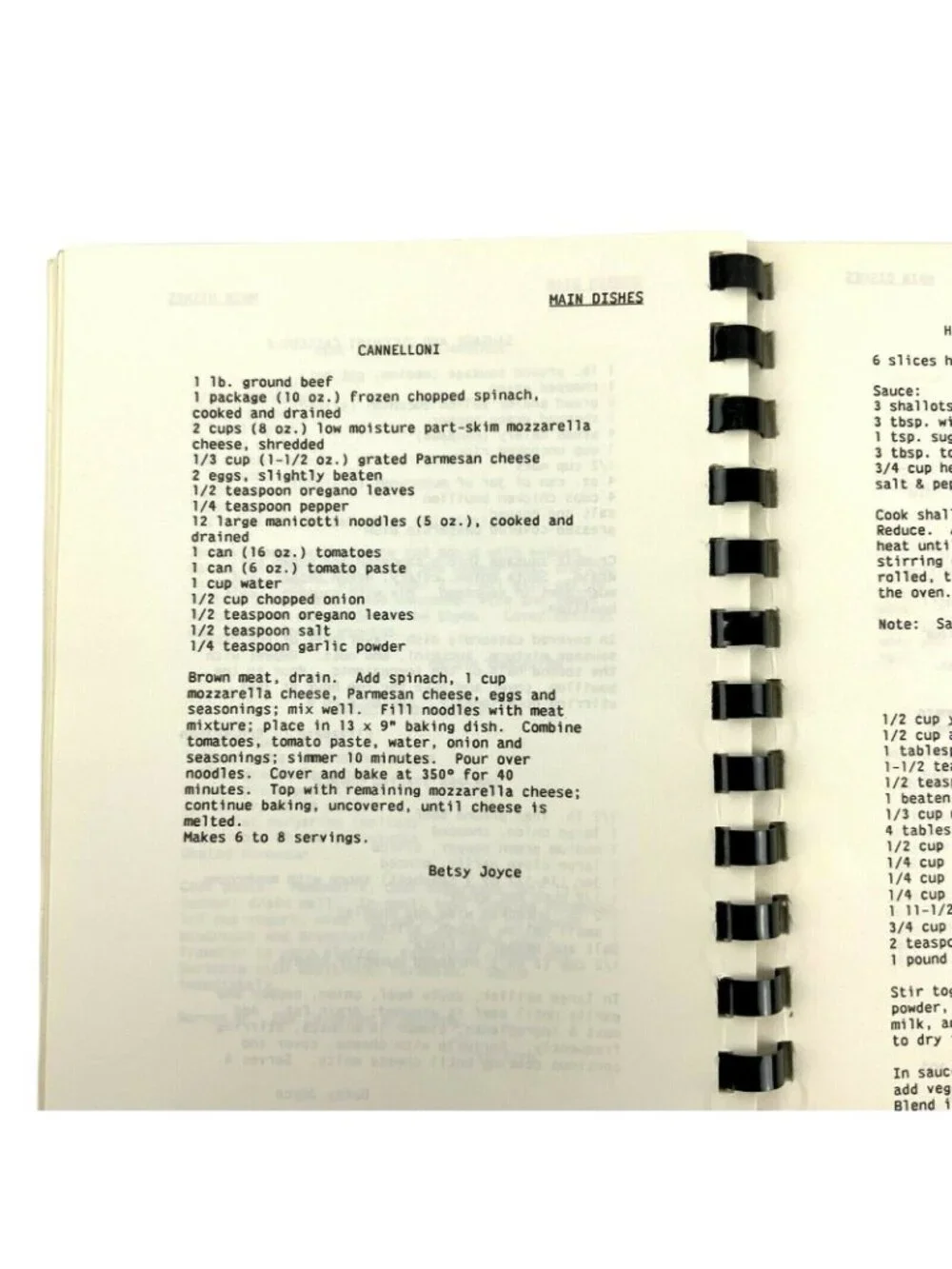 Cimarron Samples Cookbook II Dallas Texas Club Vintage 1984 Recipes Spiral Bound